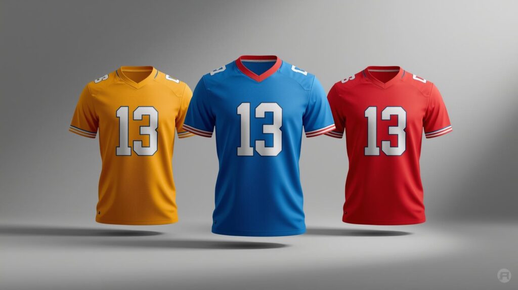 custom sportswear logo and color options